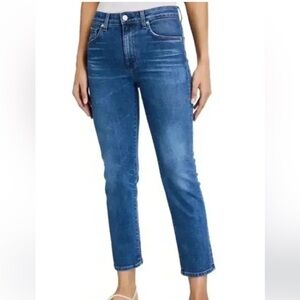 CQY Denim Friend High-Rise Straight-Leg Jeans Sz 27